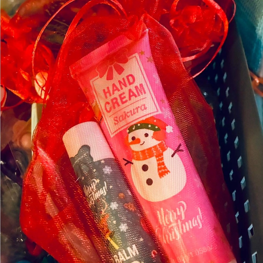 Festive Hand Cream and Lip Balm Set